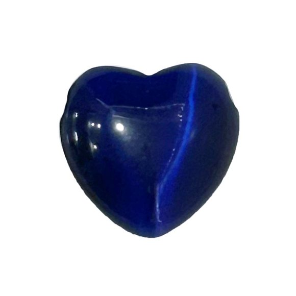 Blue Glass Heart Pendant - Picture 1 of 2